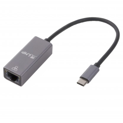 LMP USB-C zu Gigabit Ethernet Adapter space grau 