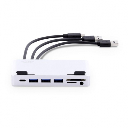 LMP USB-C Attach Dock Pro 4K 10 Port für iMac, USB-C Gen2 (10G), silber 