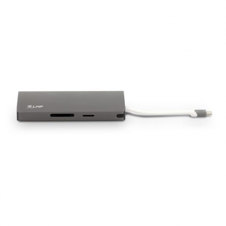 LMP USB-C Travel Dock 4K 9 Port, space grau 