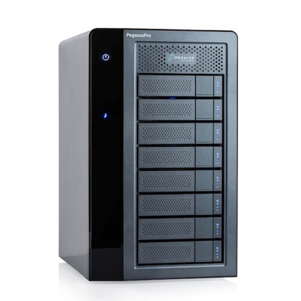 PROMISE Pegasus Pro R8 64TB (8x 8TB SATA HDD) NAS 