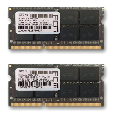 16GB RAM Erweiterung 2x FCM 8GB RAM DDR3 1866MHz 
