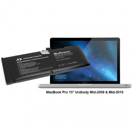 NuPower 85 Wh Batterie MacBook Pro 15" (hergestellt 2009-2010), Alu unibody 