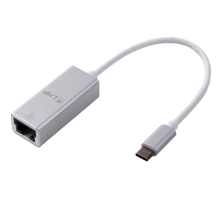 LMP USB-C zu Gigabit Ethernet Adapter silber 