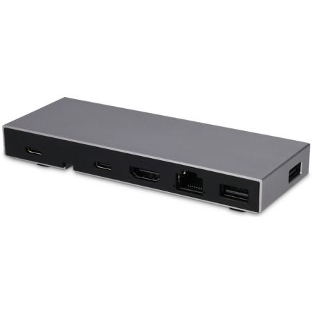LMP USB-C Compact Dock 2 4K 6-Port USB-C Dock, ideal für MBA/Pro M1/M2 space grau 