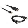 Mini-DisplayPort auf DisplayPort 4K Kabel 2m schwarz 