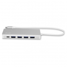 LMP USB-C Hub, 7-Port, USB-A & USB-C, silber 