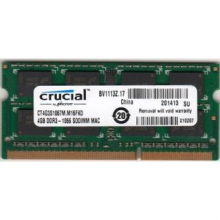 CRUCIAL 4GB DDR3 SO-DIMM PC3-8500 1066Mhz. 