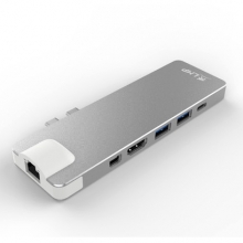 LMP USB-C Compact Dock 4K, 8 Port silber 